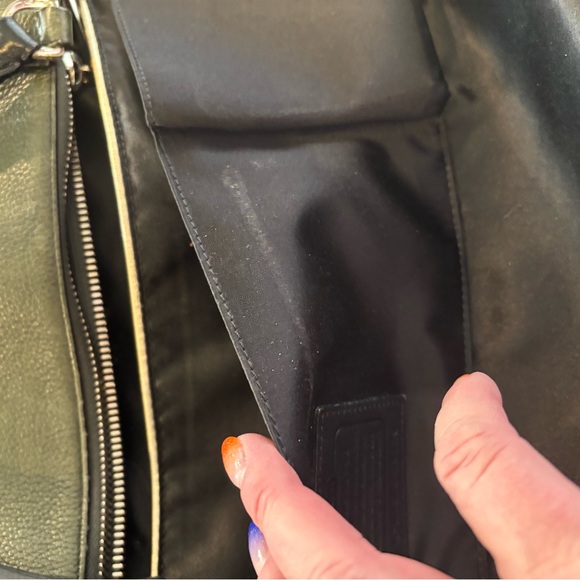 Vintage Coach Dark Green Leather Satchel - Picture 8 of 17